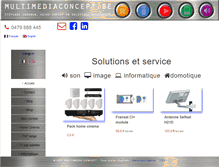 Tablet Screenshot of multimediaconcept.be